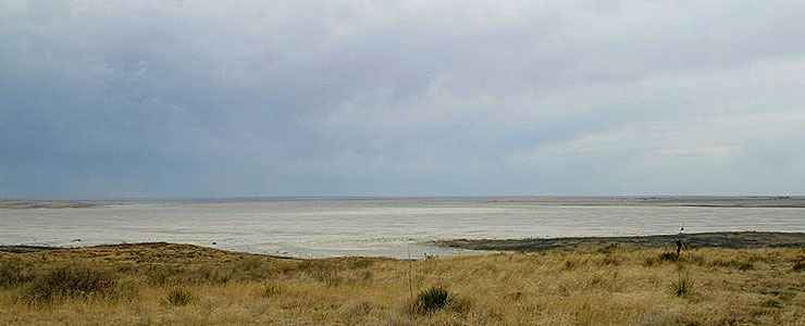 Grulla National Wildlife Refuge: A view of the Salt Lake playa Salt Lake playa at Grulla National Wildlife Refuge