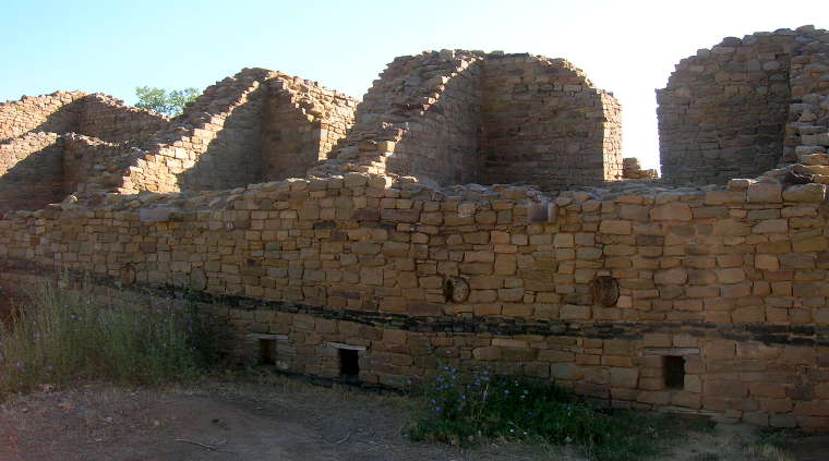 View of an outer residential area at Aztec Ruins National Monument Aztec Ruins National Monument