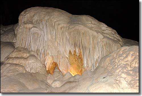 A view of flowstone at Carlsbad Caverns National Park Carlsbad Caverns National Park