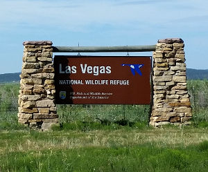 Las Vegas National Wildlife Refuge entry sign Entry sign at Las Vegas NWR