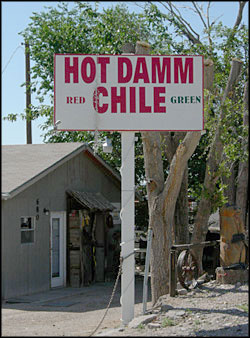 Chile sign in Hatch, New Mexico