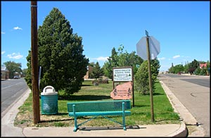 The park in downtown Roy