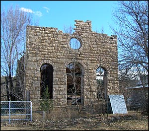 An old building in Watrous, New Mexico