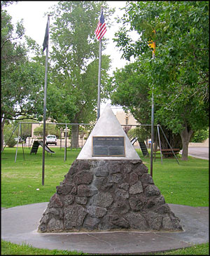The Trinity Site Monument in Socorro