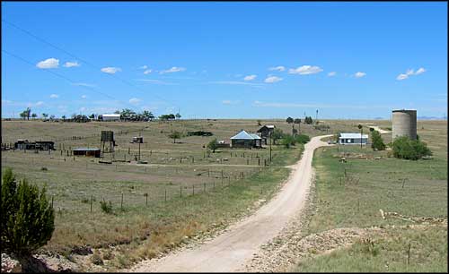 The townsite of Mills, New Mexico