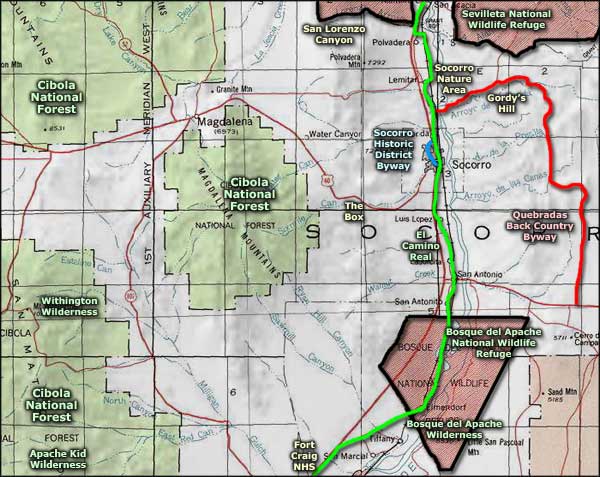 Socorro area map