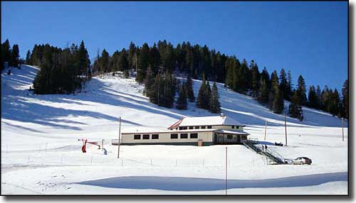 Snow Canyon Ski Resort: A view of the base lodge The base lodge at Snow Canyon Ski Resort