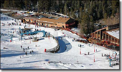 A view of the Sandia Peak Ski Area base area Sandia Peak Base Area