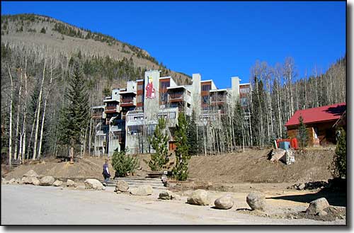 A view of the St. Bernard Condos at Taos Ski Valley Taos Ski Valley