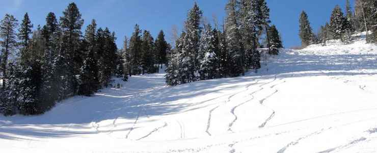 A view of Snow Canyon Resort in the winter Snow Canyon Ski Resort, early February, 2010