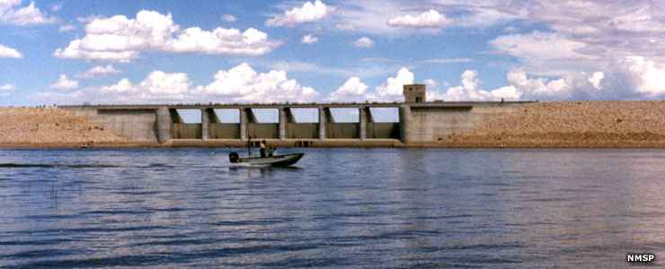Brantley Lake State Park: A view of Brantley Dam Brantley Dam at Brantley Lake State Park