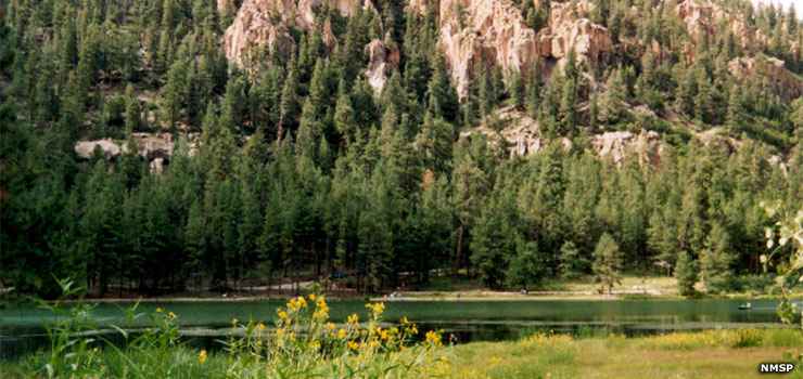 A view at Fenton Lake State Park Fenton Lake State Park in the Jemez Mountains