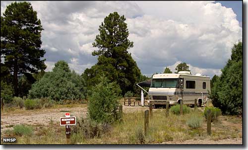 Heron Lake State Park: A view of RV campers at the park RV camping at Heron Lake State Park