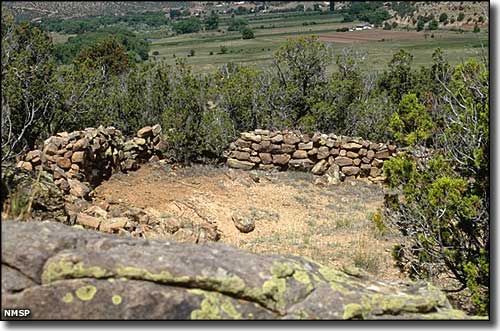 Villanueva State Park: A view of early Spanish ruins Ruins of an early Spanish settlement in the Villanueva Valley
