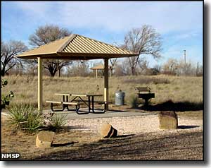 Oasis State Park: View of a picnic shelter Picnic shelter at Oasis State Park