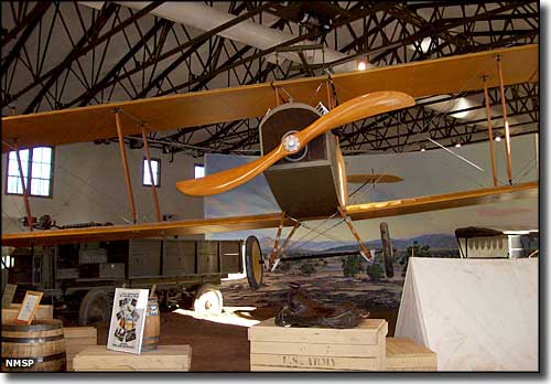 Pancho Villa State Park: A view of the Curtiss JN-3 The Curtiss JN-3 "Jenny" aircraft