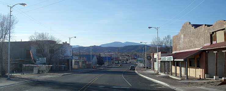 Onate Street in downtown Espanola