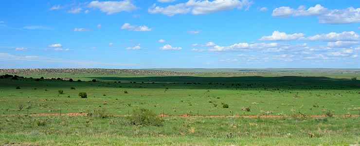Typical countryside in the House, New Mexico area