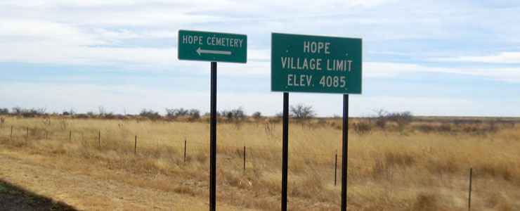 The countryside Hope is embedded in