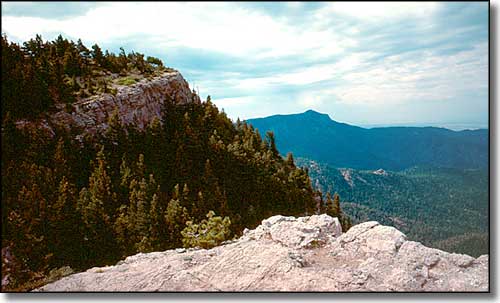 A view in Sandia Wilderness Sandia Wilderness