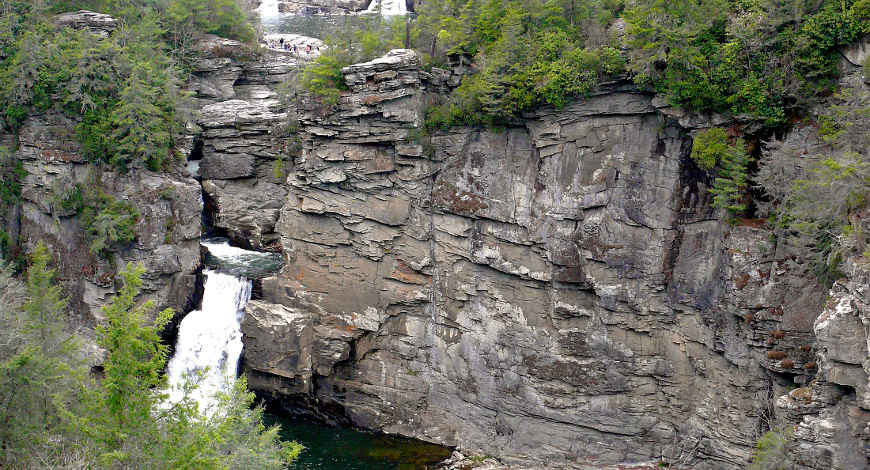Linville Falls in Linville Gorge Wilderness