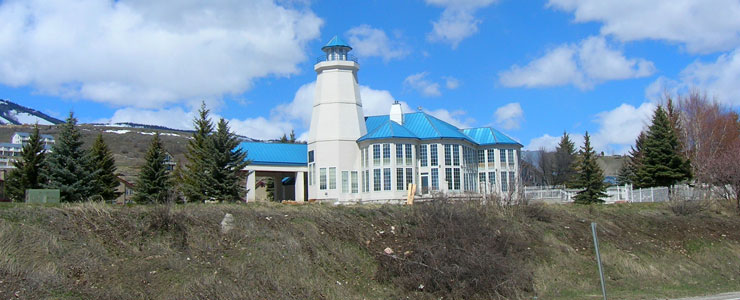 At the north end of Garden City