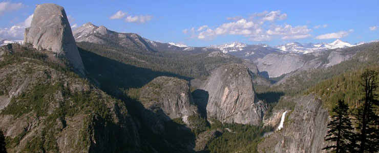 Looking up the Staircase into Upper Yosemite