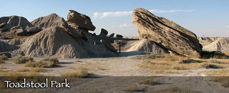 Rock formations in Toadstool Park on Oglala National Grassland