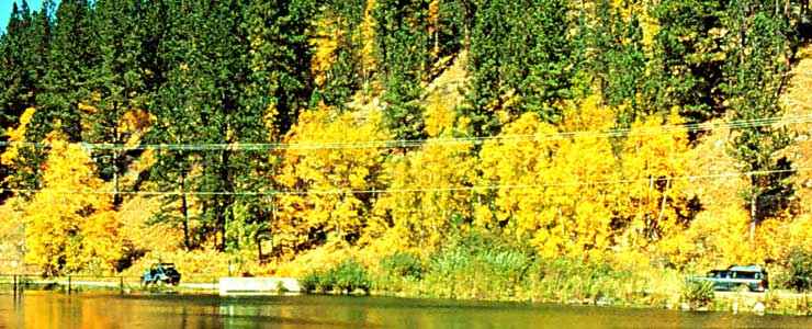 Spearfish Canyon Scenic Byway: A fall view in Spearfish Canyon Along the Spearfish Canyon Scenic Byway in the fall