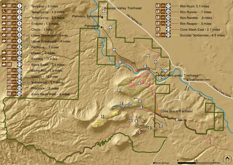 Santa Clara River Reserve area trail map