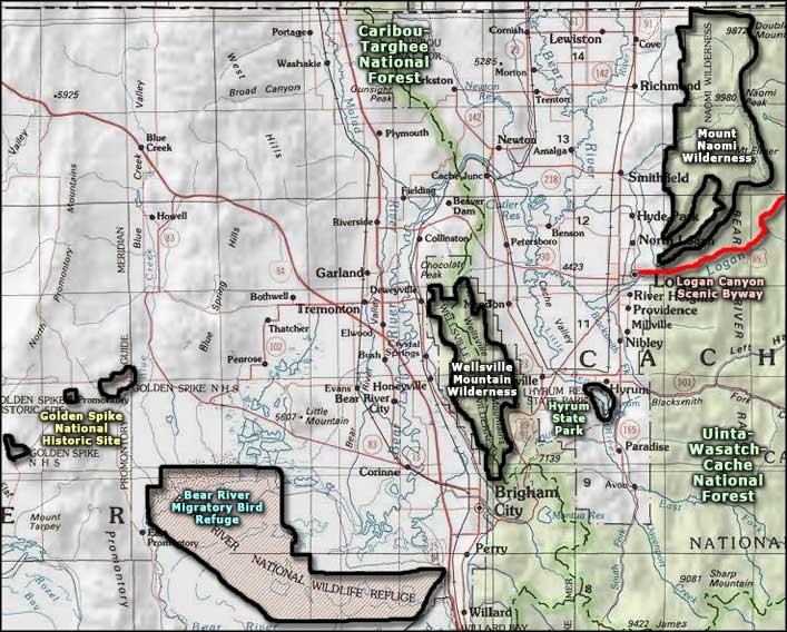 Golden Spike National Historic Site area map