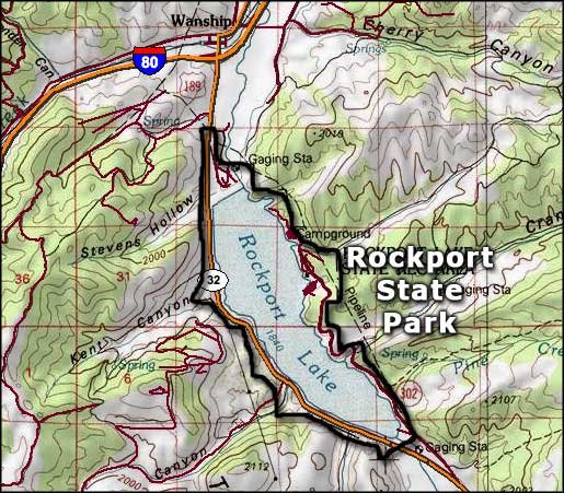 Map of the Rockport State Park area