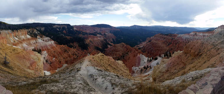 A view at North View Overlook in Cedar Breaks National Monument