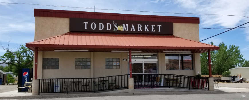 Minersville, UT: The local grocery store Todds Market in Minersville, Utah