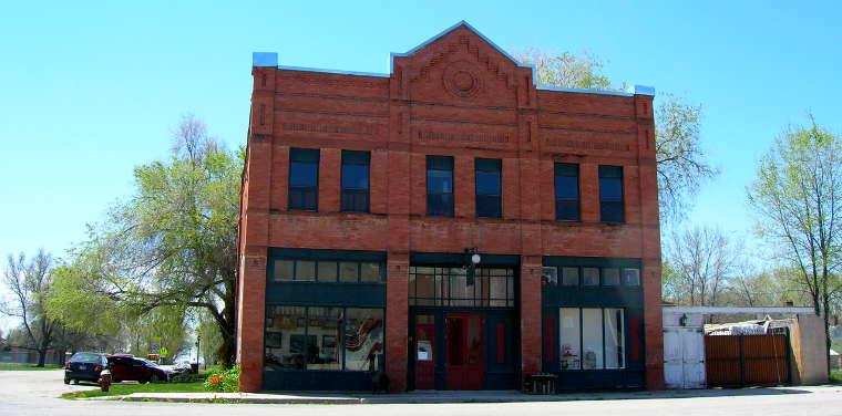 Corinne, UT: One of the historical buildings in town A historical building in Corinne