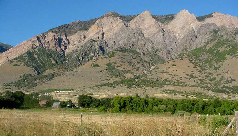 Willard, UT: A view of the mountains to the east The mountains east of Willard