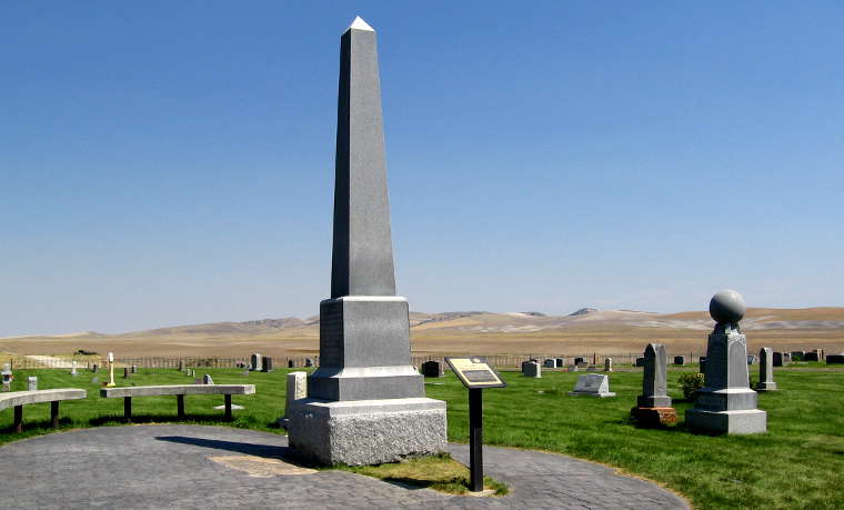 Clarkston, UT: Martin Harris grave site The monument marking the grave of Martin Harris