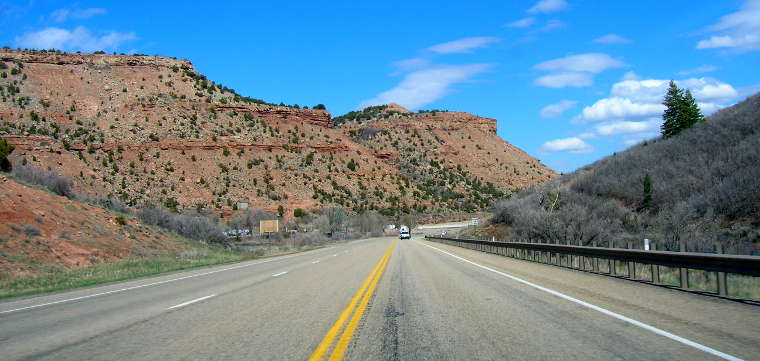 Duchesne County, UT: A lot of the county looks like this A typical view in Duchesne County, Utah