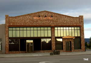 Huntington, UT: Millers Landing in downtown The Millers Landing building in Huntington