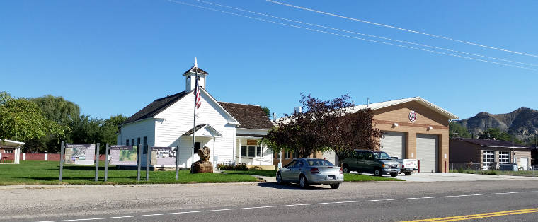 Henrieville, UT: A view in downtown Henrieville Downtown Henrieville