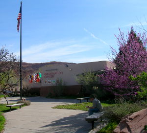Moab, UT: The Moab Visitor Center The Visitor Center in Moab
