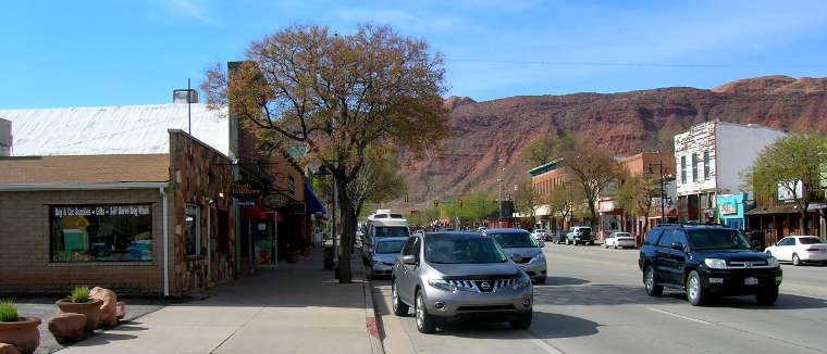 Moab, UT: Another view in downtown Moab A view in downtown