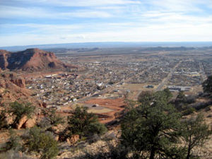 Looking down on Kanab, Utah Kanab, Utah