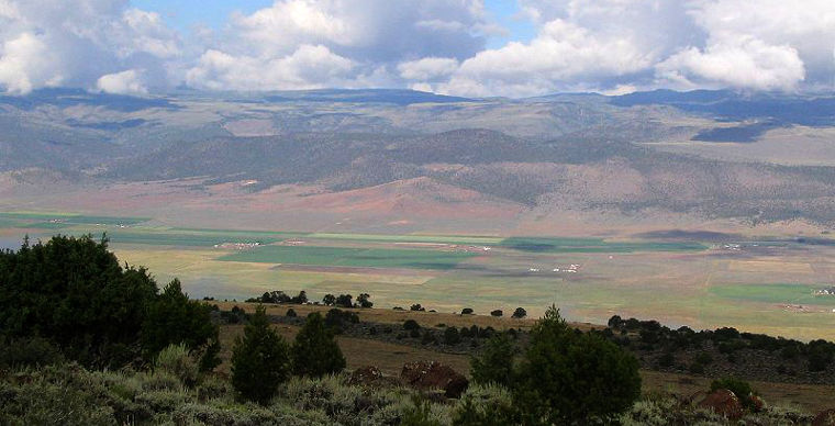Piute County, UT: The view across Grass Valley The view across Grass Valley in Piute County