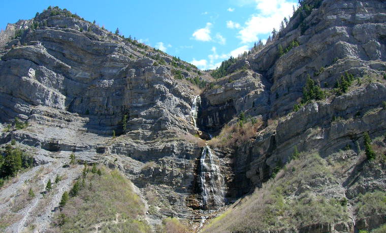 Utah County, UT: Waterfalls in Provo Canyon A view in Provo Canyon