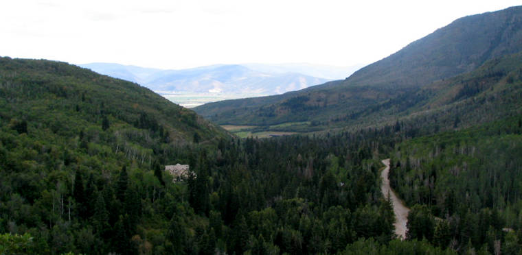 Midway, UT: The view in Wasatch Valley Looking toward Midway in the Wasatch Valley area