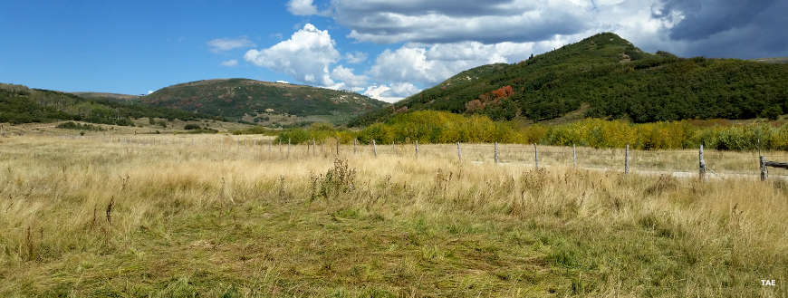 The view above Kolob Reservoir to Kanarra Mountain