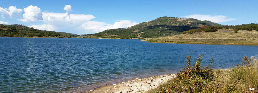 Looking across Kolob Reservoir