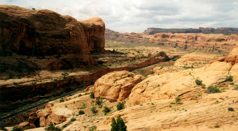 Potash Scenic Drive: A view in the Bootlegger Canyon area Bootlegger Canyon
