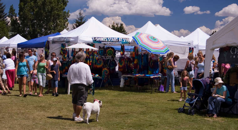 Bear Lake Scenic Byway: A view during the Raspberry Days Festival in Garden City Raspberry Days Festival in Garden City